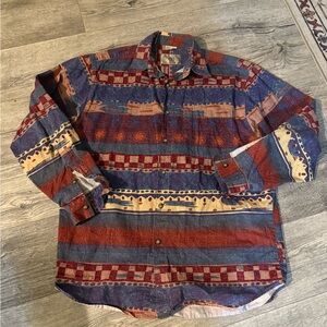 The territory ahead Aztec button down